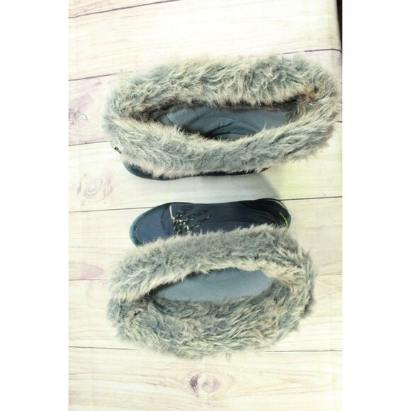 LL Bean Carrabassett Fur Lace Up High Snow Boots 284883 Black Size 8.5 M - Picture 7 of 9